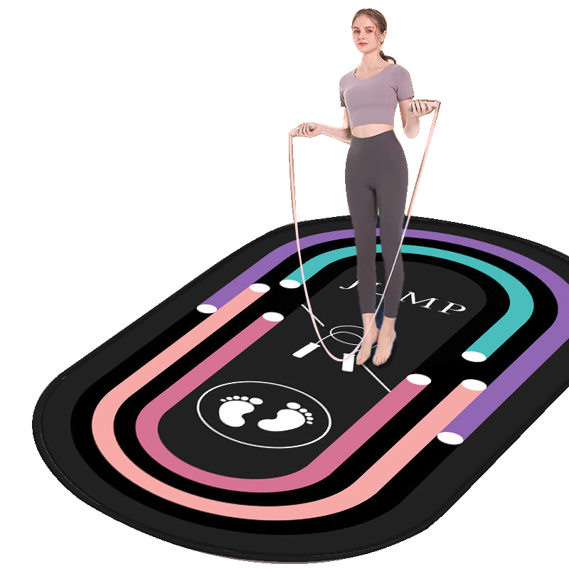Yaheng Home Simple Crystal Velvet Soundproof Jumping Rope Mat