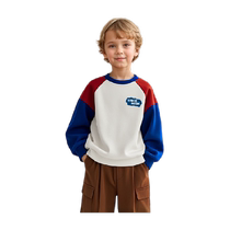 Boys sweatshirts spring and autumn childrens autumn tops 2024 new childrens clothing boys autumn and winter long-sleeved bottoming clothes trendy