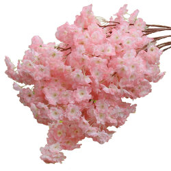 Simulation cherry blossom branches wedding pear blossom peach tree plastic fake and rattan decorative ceiling silk flowers indoor living room landing