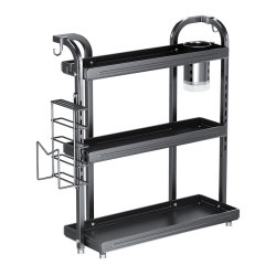 2025 New Kitchen Countertop Spice Rack Knife Holder Multi-Functional Multi-Layer Seasoning Rack Knife Storage Rack for Home Use