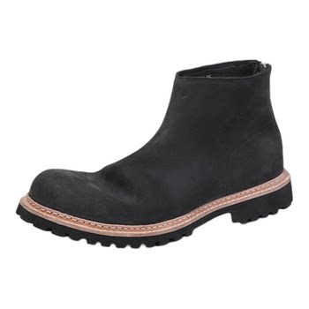 Hanyu handmade horsehide chelsea boots for men in autumn and winter