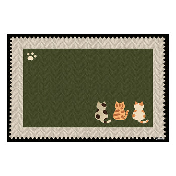 Cuttable non-slip and dirt-resistant entry floor mats