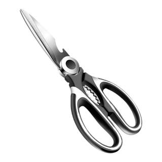 Kitchen scissors, household multifunctional stainless steel scissors, strong bone cutting, fish and barbecue food supplement scissors