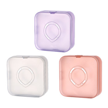 Pink pump camera storage box breathable separation of dust puff