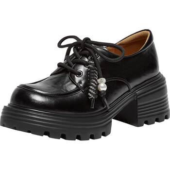 Bestu 2025 autumn new shopping mall oxford shoes retro college style thick heel women's shoes o9977cm5