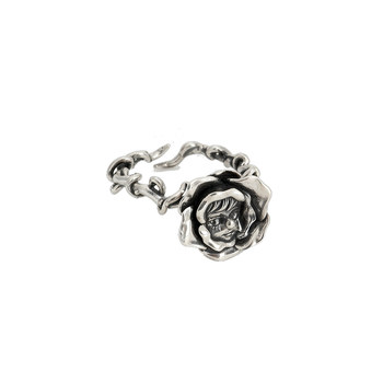 Original design 925 sterling silver ring rose flower