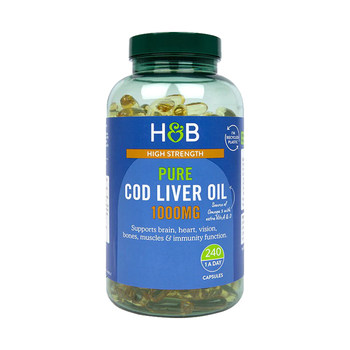 Cod liver oil herbarium 1000mg 240 ແຄບຊູນ