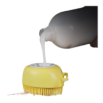 Pet dog bath brush cat bath special brush can be filled with shower gel soft glue massage brush cleaning artifact