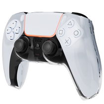 HONCAM PS5 controller protective case protective cover transparent sweat-proof all-inclusive PC high-transparent protective case suitable for Sony playstation5 game controller protective case peripheral accessories