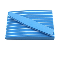 10 алмазных напильников с синей губкой, двухсторонние матовые 100/180