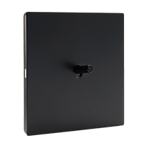 Matte black retro industrial style lever switch panel simple and personalized hotel and B&B metal socket