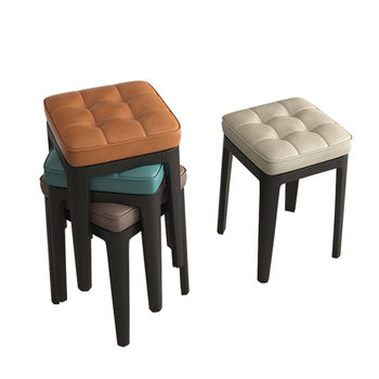 Dining chair home light luxury high-end internet celebrity simple backrest stool