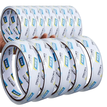 Deli transparent tape 2 4cm tape high viscosity sealing tape tape express packaging narrow transparent adhesive tape 2 4cm small packaging tape 135