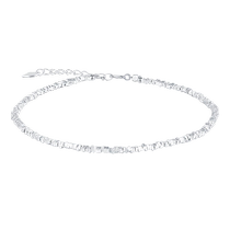 Gypsophila Broken Silver Anklet Womens Sterling Silver Summer 2024 New Fashion Anklet Sexy Anklet Tanabata Gift for Girlfriend