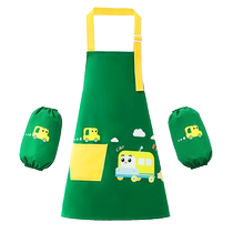 Childrens apron drawing clothes Jacket Sleeves Waterproof Anti Dirty Oil Stain kindergarten Custom LOGO Baby Boy Girl