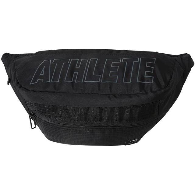 Anta running waist bag for men and women, single shoulder commuting, casual black crossbody sports bag, chest bag, running mobile phone bag, couple