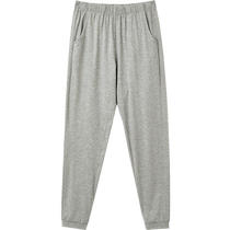 Modal cotton mens pajama pants summer thin home pants casual sports slim trousers comfortable breathable air-conditioned pants