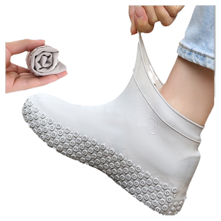 Low-tube silicone rain boot cover portable, odor-free, anti-slip