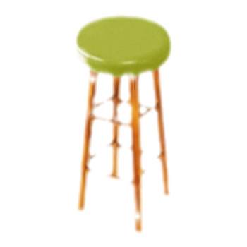 Solid wood bar stool backrest chair high chair european style