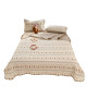 Double-sided pure cotton bed cover, reversible