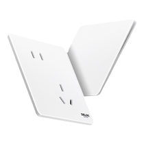 Delixi 290 polar white ultra-thin switch socket panel cream wind air conditioner 16a one open five-hole wall open 86 type