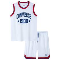 (Self-operated) Converse childrens clothing boys basketball uniform suit quick-drying new medium and large childrens vest sports shorts trendy