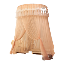 Princess Style Ceiling Mosquito Net 2023 New Home Bedroom Installation-Free Childrens Anti-Fall Floor-standing Advanced Bed Curtain Pattern Net