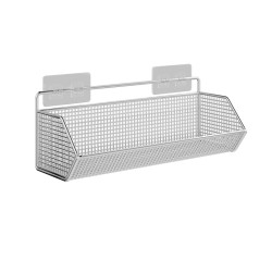 Stainless Steel Storage Rack Bathroom Toilet No-Drill Wall-Mounted Cosmetic Storage Box Toilet Washbasin