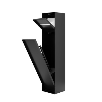 Hidden toilet brush 2-in-1 tissue box niche