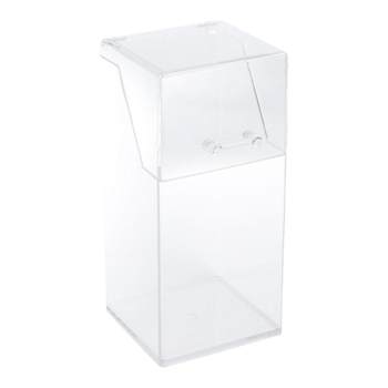 Acrylic student transparent pen holder eyebrow pencil makeup brush storage box for girls desktop large capacity stationery storage box for women