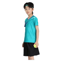 Childrens tennis clothing boys sports training clothing volleyball badminton clothing girls suit competition quick-drying short-sleeved customization