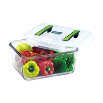 Glaslock Korea Portable Kimchi Preservation Box Sealed Large Capacity Heat Resistant Thickened Steel Refrigerator Containing Box