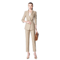 Ruinuo champagne color suit suit for women fashionable and capable professional attire high-end business formal attire workplace work clothes