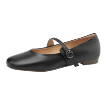 Daphne flat shoes for women spring and autumn genuine leather French Mary Jane womens shoes 2024 new womens leather shoes for women