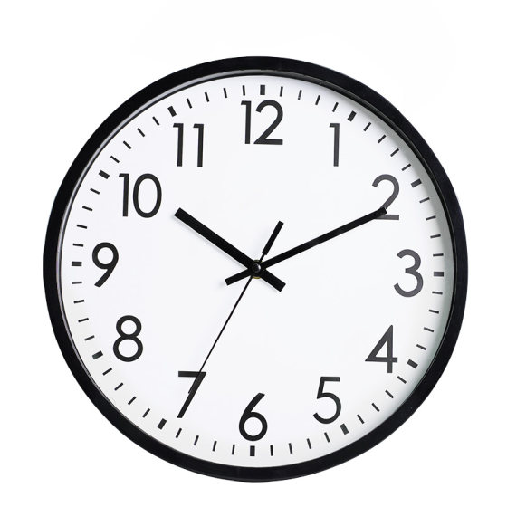 Wall clock free of punching, modern living room clock, bedroom, fashionable wall clock, household quartz clock, simple silent clock wall hanging