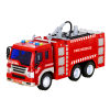 A rescue and firefighting ladder truck that can tell stories and spray water
