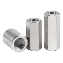 304 stainless steel hexagonal extended nut nut connector screw nut M2M3M4M5M6M8M10M12M24