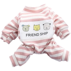 Dog Clothes Spring and Autumn Pajamas Teddy Bichon Pomeranian Summer Thin Pet Cat Anti-Shedding Four-Legged Clothing