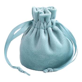 Velvet jewelry bag velvet cloth storage bag drawstring tight pocket mini small cloth bag bracelet jewelry bag fur bag