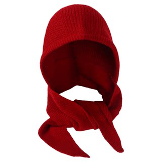 Red Hat for Women, 2025 New Winter Balaclava Hat, Autumn and Winter Hat and Scarf Combo, Makes Skin Look Fairer, for Students