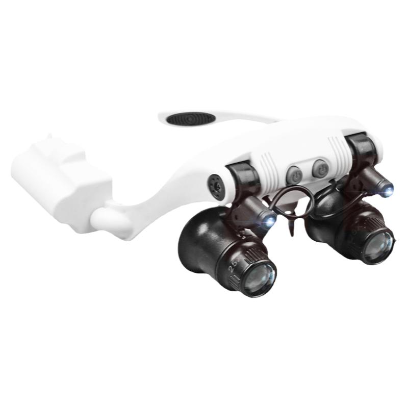 Head-mounted glasses magnifying glass with LED light high-definition times special tools for repairing jewelry, electronic circuits and watches