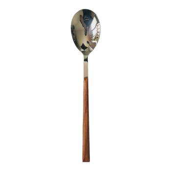 Ins wooden handle stainless steel cutlery set dessert