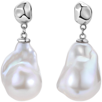 Bai Lan – boucles doreilles en perles baroques deau douce pour femmes en argent 925 de tempérament nouveauté 2023 ED3631