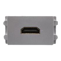 Type 128 HDMI2 0 high-definition module home decoration wiring socket HDMI straight computer TV projection wall plug silver