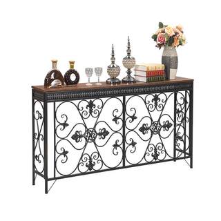 Iron European style decorative living room entrance cabinet wall