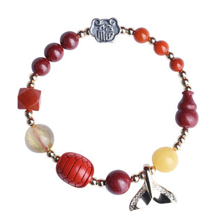 Original Design Cinnabar Bracelet Women's Duobao Bracelet Fish Tail