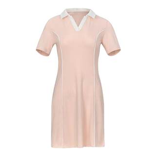 魔力薇薇polo连衣裙夏季新款运动风A字V领修身显瘦中长网球裙