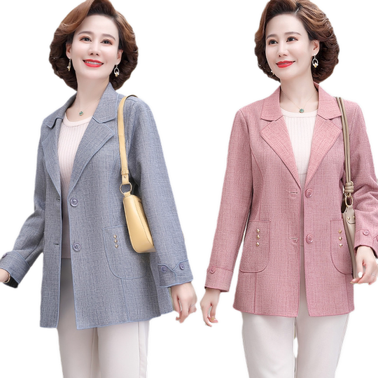 Middle-aged and elderly mothers' age-reducing short blazers