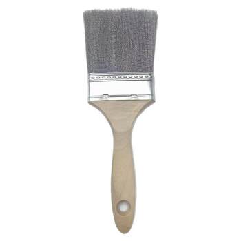 Decontamination lathe mechanical corrugated stainless steel wire paint brush