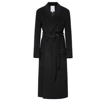 【于文文同款】Fabrique 多色绵羊毛长款大衣2025年新款毛呢外套